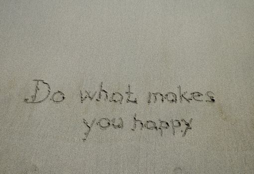 Do what makes you happy, inspirational quote, happiness concept.