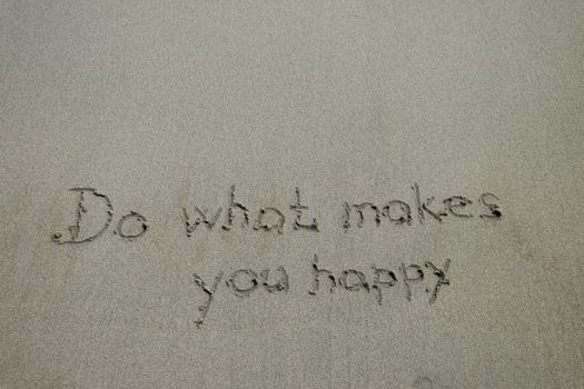 Do what makes you happy, inspirational quote, happiness concept.