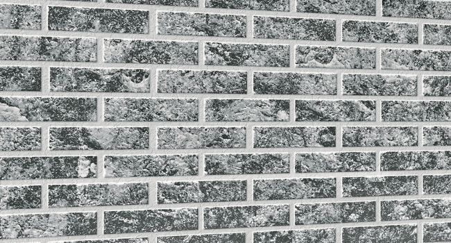 Brick wall illustration. Black and white textured background. Pattern of decorative wall surface