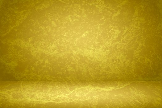 Gold gradient room background. Gradient abstract studio wall backdrop