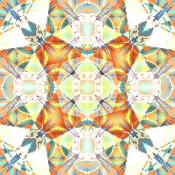 Seamless abstract pattern. Geometric ornament. Colorful endless background
