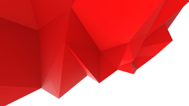 Red abstract modern crystal background. Polygon, Line, Triangle pattern shape for wallpaper. Illustration low poly, polygonal design. futuristic, web, network concept