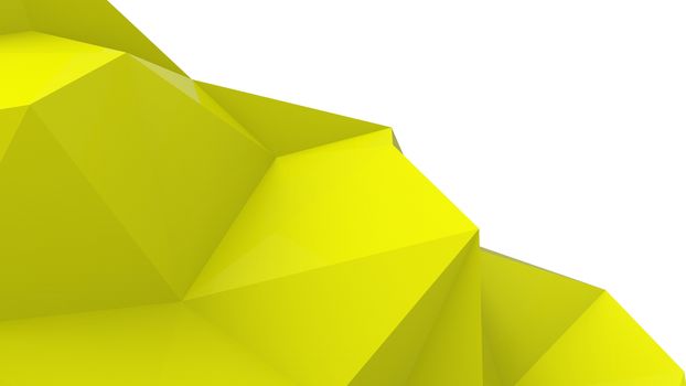 Yellow abstract modern crystal background. Polygon, Line, Triangle pattern shape for wallpaper. Illustration low poly, polygonal design. futuristic, web, network concept