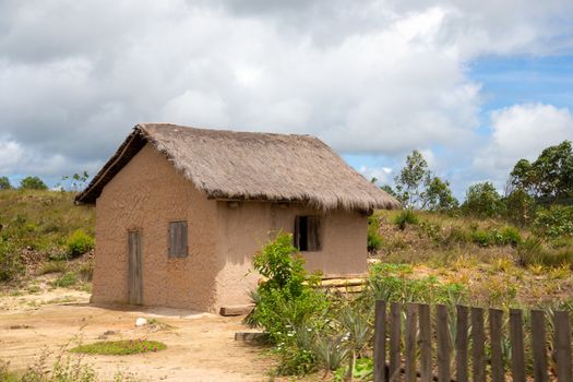 One typical house from the inhabitants of the island of Madagascar
