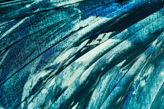 Turquoise abstract background, painting and arts