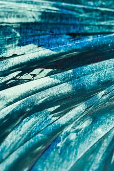 Turquoise abstract background, painting and arts