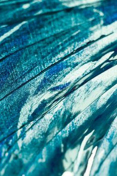 Turquoise abstract background, painting and arts