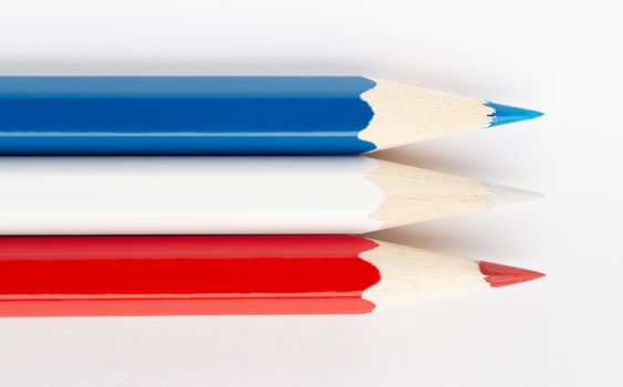 The Flags of different countries on a white background from colored pencils Serbia and Montenegro