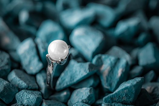 Pearl ring closeup, jewelry and accessory brands