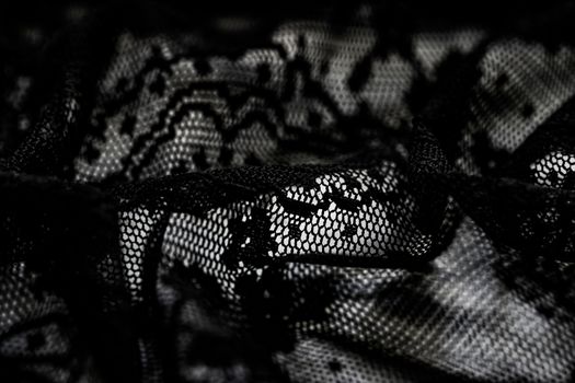 Black lace texture, fabric and textile backgrounds