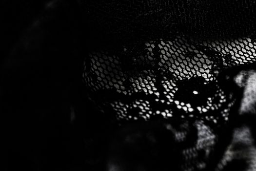 Black lace texture, fabric and textile backgrounds