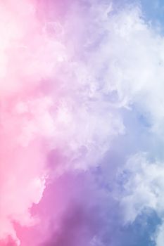 Fantasy blue sky and clouds, spiritual and nature backgrounds