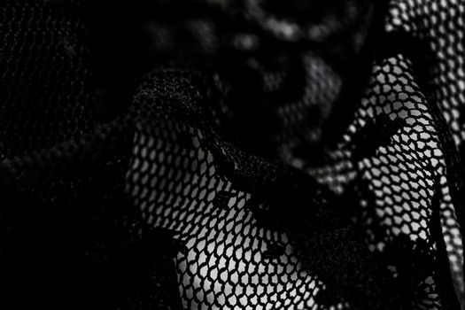 Black lace texture, fabric and textile backgrounds