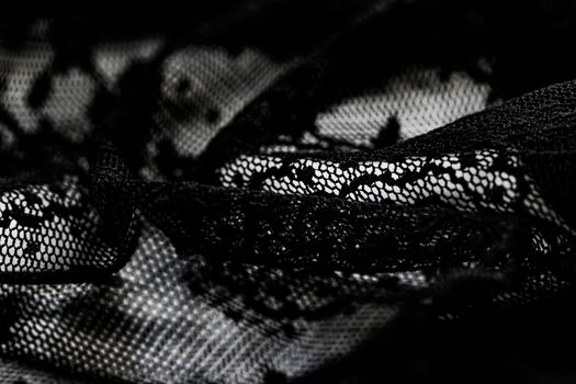 Black lace texture, fabric and textile backgrounds