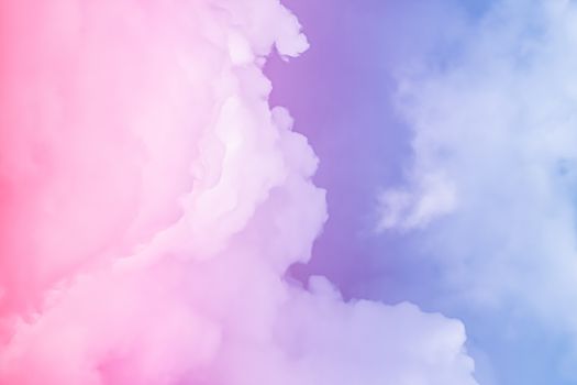 Fantasy blue sky and clouds, spiritual and nature backgrounds