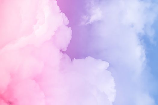 Fantasy blue sky and clouds, spiritual and nature backgrounds