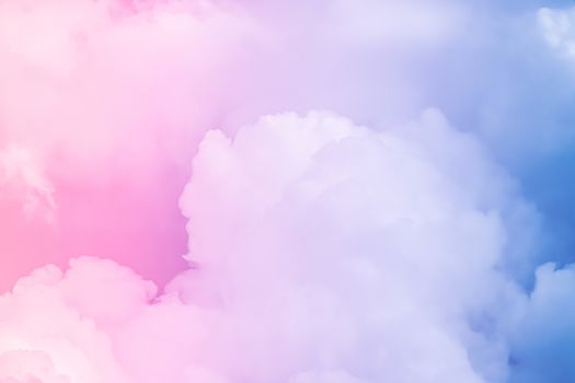 Fantasy blue sky and clouds, spiritual and nature backgrounds