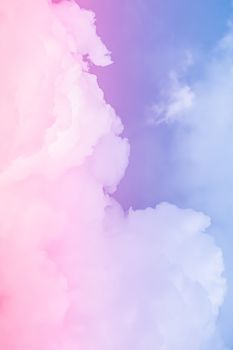 Fantasy blue sky and clouds, spiritual and nature backgrounds