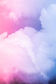 Fantasy blue sky and clouds, spiritual and nature backgrounds