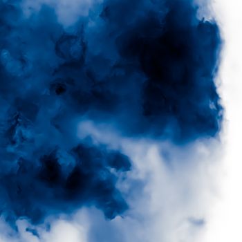 Minimalistic blue cloudy background as abstract backdrop, minimal design and artistic splashes