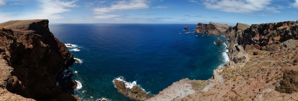 The Atlantic ocean with rocks, Madeira