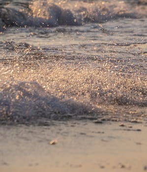 wave splash sea beach macro, close up