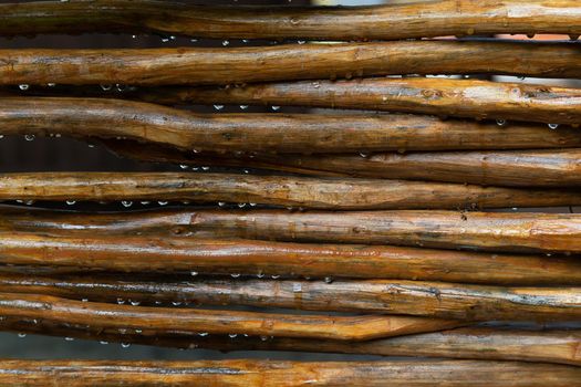 A Background from a wooden mesh or wood