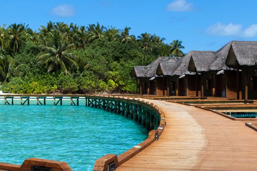 Maldives, water villas