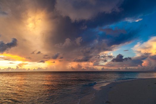 Sunset on an island