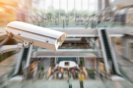 CCTV or surveillance camera  recording inside the shopping mall to the various internal security.