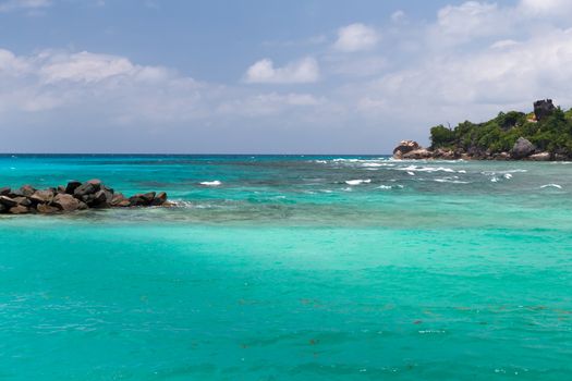 Water with some rocks and small islands