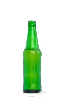 Glass bottles for beer, alcohol or other beverage industry isolated on white background.