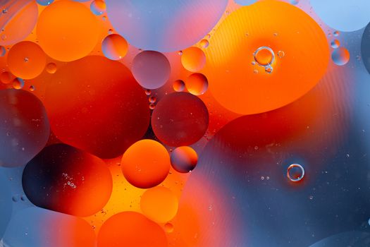 An Abstract background as a result of a mixture of water and oil