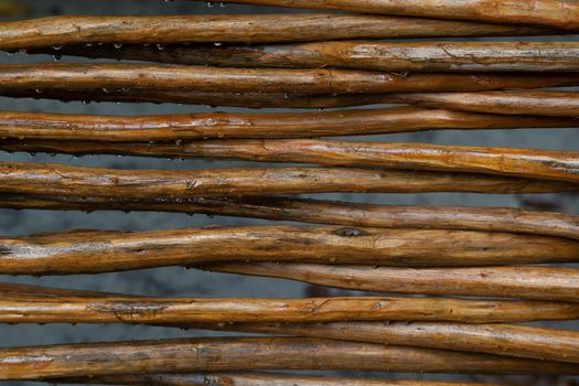 A Background from a wooden mesh or wood