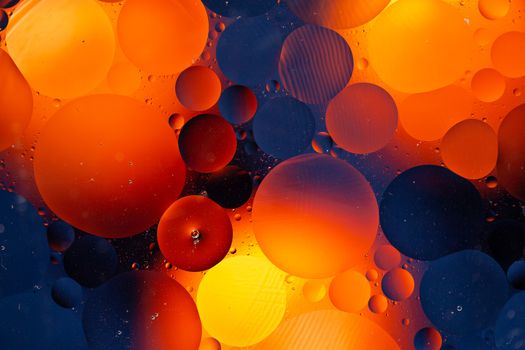 An Abstract background as a result of a mixture of water and oil