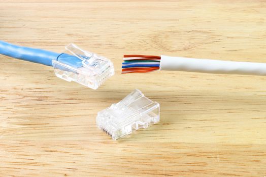RJ45 with Cable for use Network internet cable, device for network cable connectivity  

