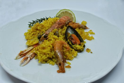 Typical spanish paella