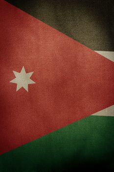 The central part of the flag of the state of Jordan