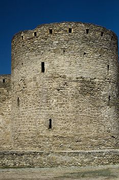 View of the old defensive tower of the fortress