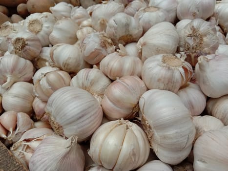 healthy and spicy garlic stock on shop
