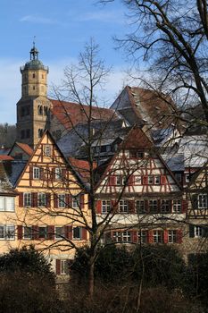 Medieval town of Schwaebisch Hall in Germany