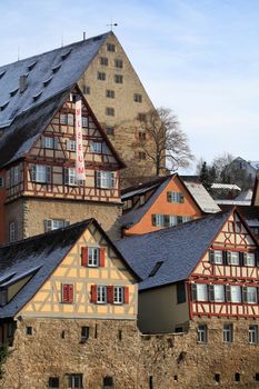 Medieval town of Schwaebisch Hall in Germany