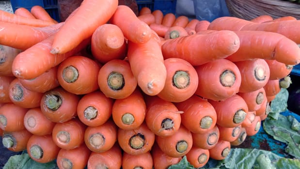 Fresh and delicious and healthy carrot stock on shop