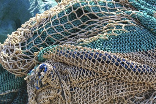 Fishing nets in the port of Santa Pola, Alicante