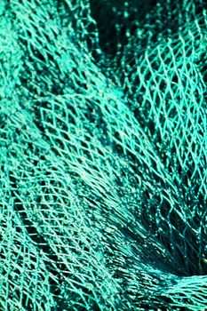 Fishing nets background in the dock of Santa Pola, Spain