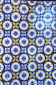 Colorful tiles of Lisbon, Portugal