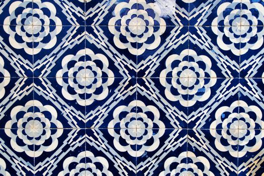 Colorful and vintage tiles of Porto, Portugal