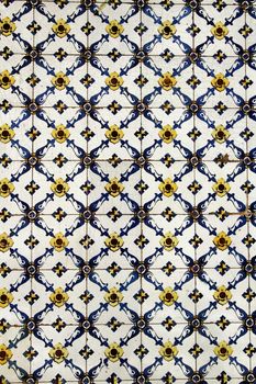 Colorful and vintage tiles of Lisbon, Portugal