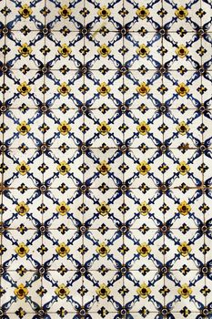 Colorful and vintage tiles of Lisbon, Portugal