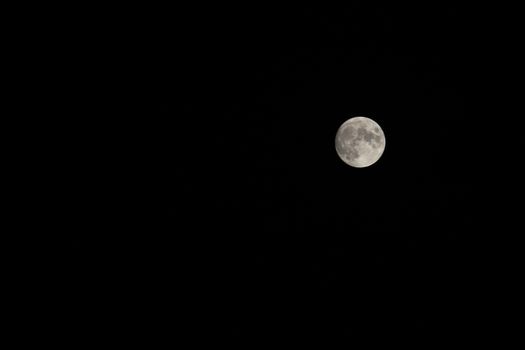 Full moon in southern Spain in summer